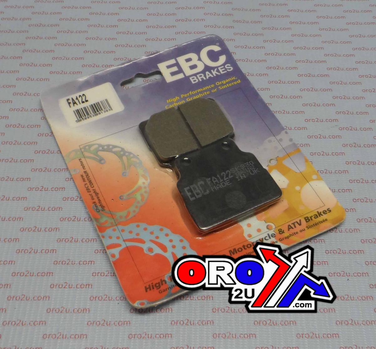 BRAKE PADS STD SEMI-METAL HONDA CB 450 EBC FA122 image 1