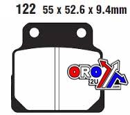 BRAKE PADS STD SEMI-METAL HONDA CB 450 EBC FA122 thumbnail 2