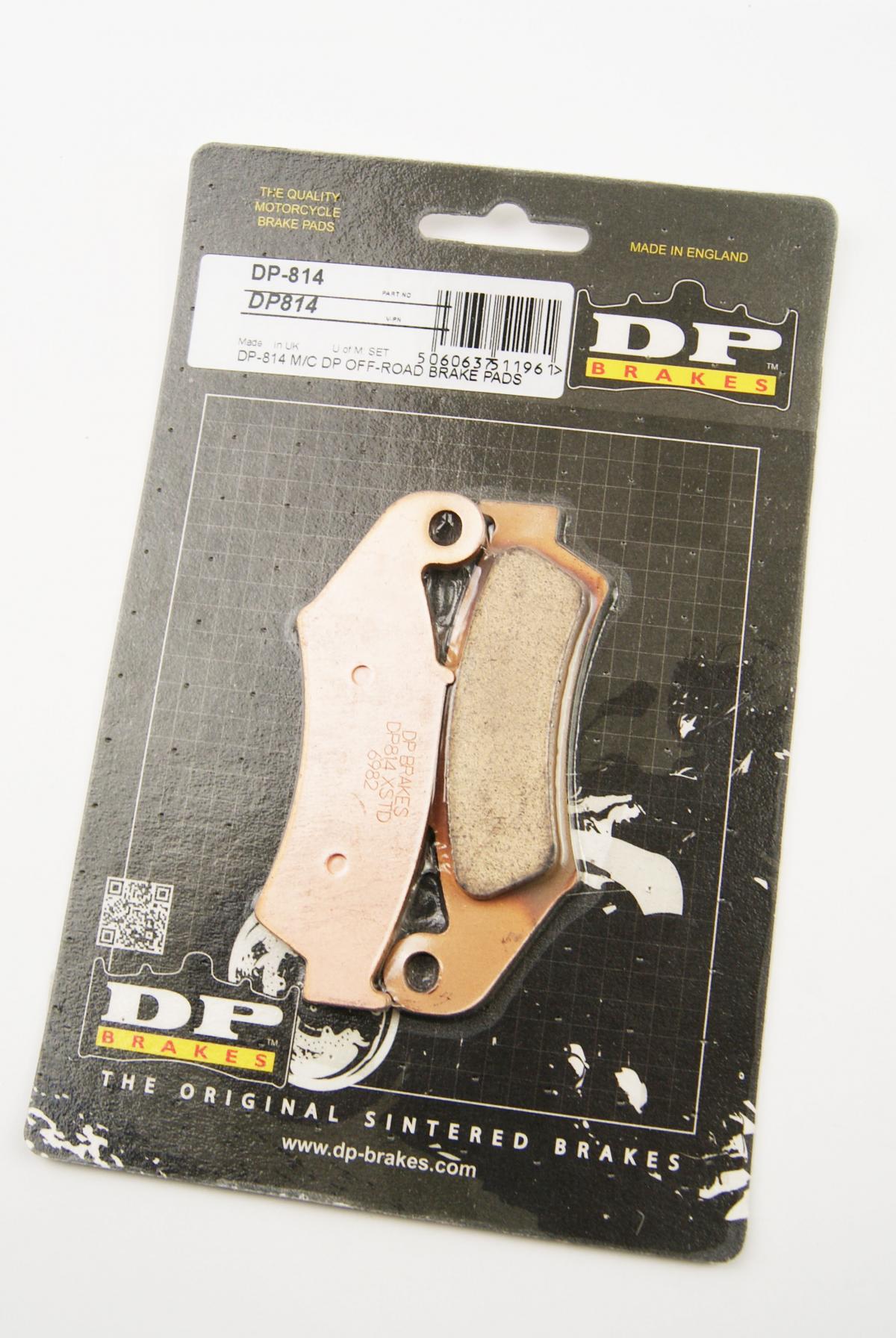 BRAKE PADS SINTERED DP BRAKES, DP814 Premium 41-814.H.DP, 39-125 image 1