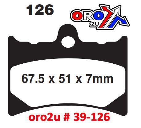 BRAKE PADS DP BRAKES HARD, DP604 Premium Sintered, 39-126 thumbnail 3