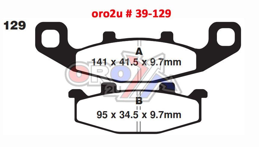 BRAKE PADS KAWASAKI SUZUKI EBC FA129 thumbnail 2