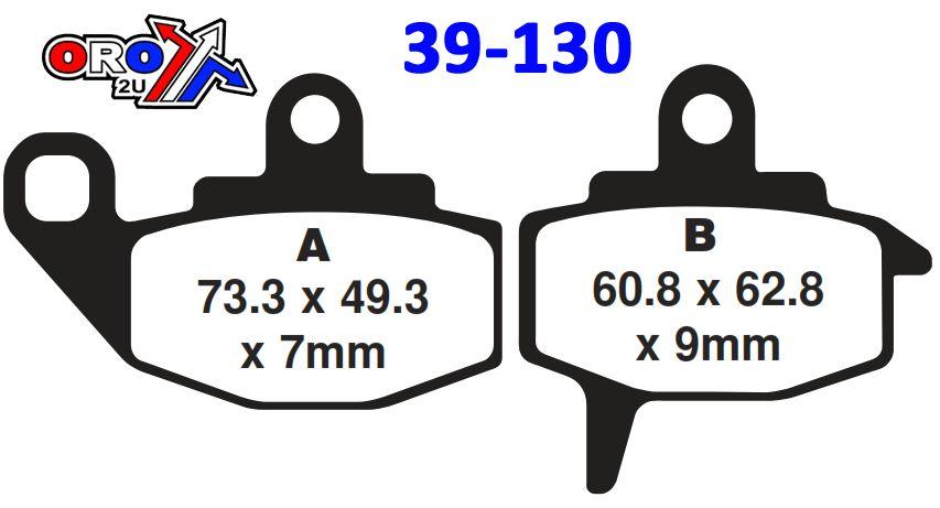 BRAKE PADS SINTERED DP BRAKES, DP313 FULL METAL 41-313.H.DP, 39-130 thumbnail 3