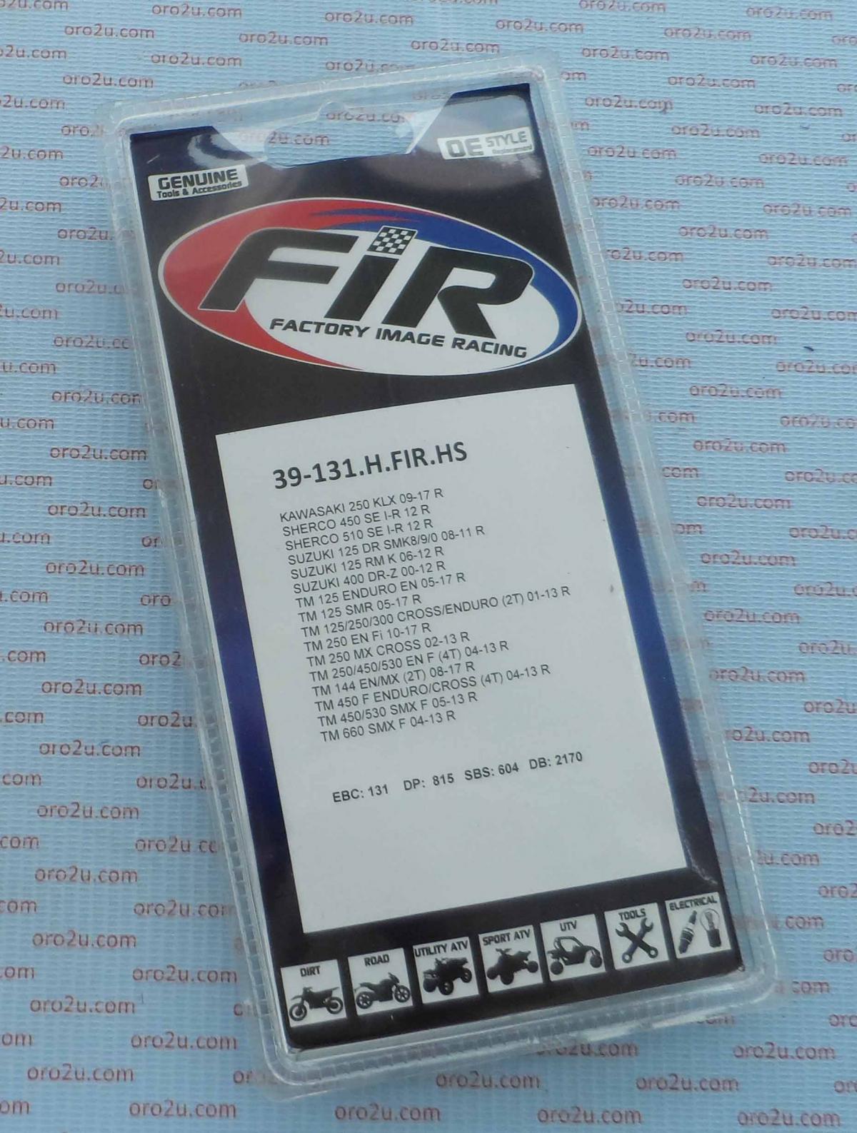 BRAKE PADS SINTERED METAL HS, MX-N HIGH FRICTION thumbnail 4
