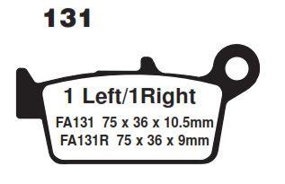 BRAKE PADS SINTERED NITRO, MOTO-MASTER 091821, 39-131 thumbnail 3