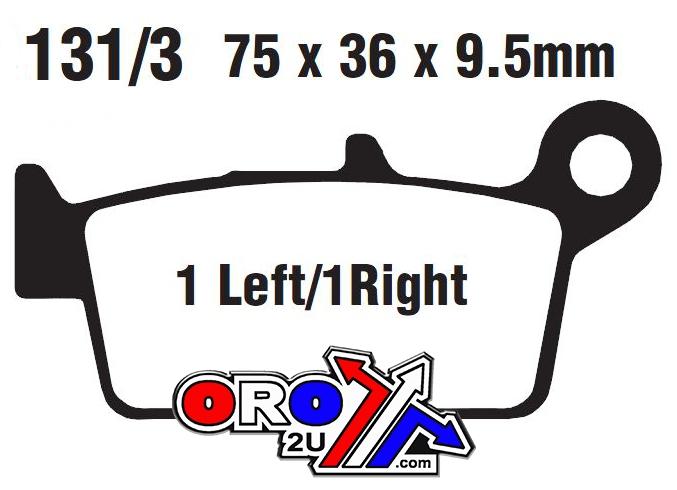 BRAKE PADS HONDA EBC SFA131/3 thumbnail 2