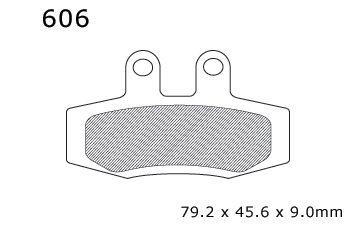 BRAKE PADS DP BRAKES HARD, DP606 Premium Sintered, 39-132 thumbnail 5