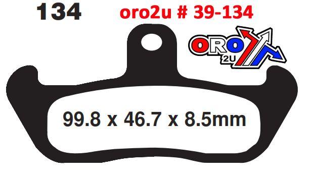 BRAKE PADS DP BRAKES HARD, DP605 Premium Sintered, 39-134 thumbnail 2