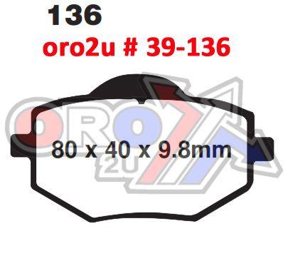 BRAKE PADS DP BRAKES HARD, DP417 BRAKES Premium Sintered, 39-136 thumbnail 2