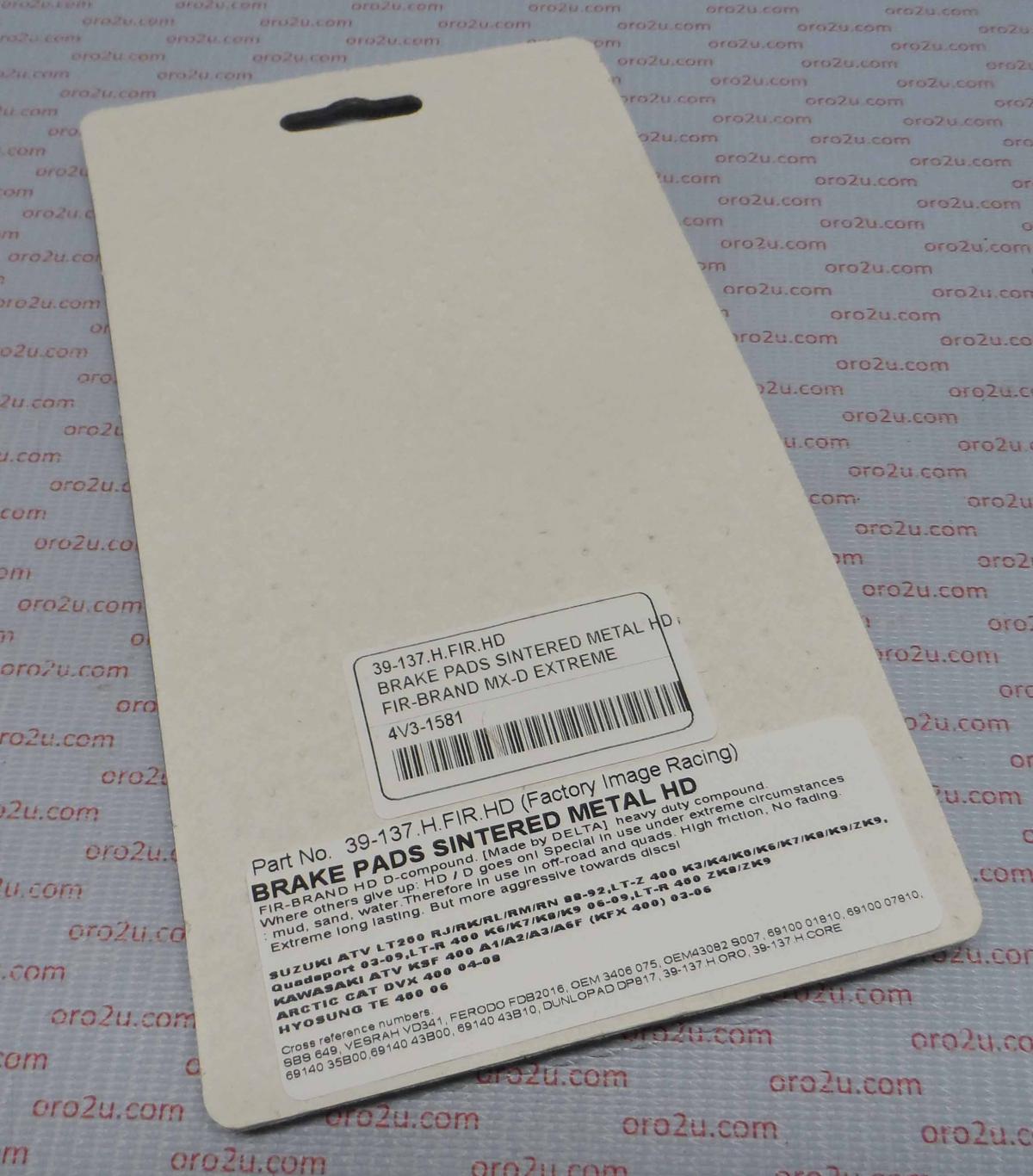 BRAKE PADS SINTERED METAL HD, MX-D EXTREME, DB2470-D thumbnail 4