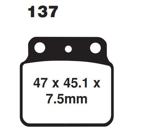 BRAKE PADS SINTERED NITRO, MOTO-MASTER 095221, 39-137 thumbnail 3