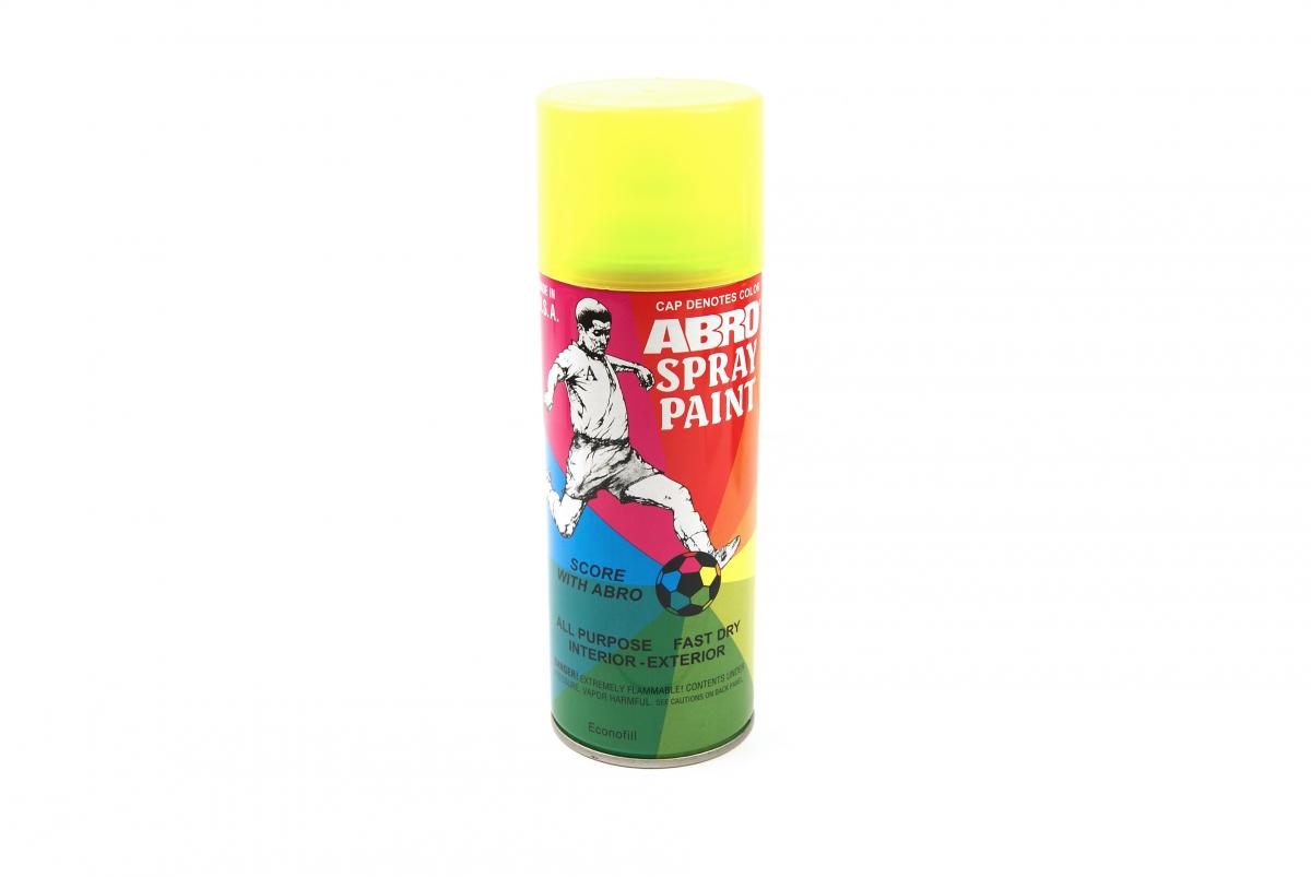 SPRAY PAINT FLUORESCENT YELLOW, ABRO 101