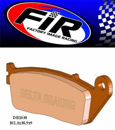 BRAKE PADS SINTERED METAL N4, DB2038 RD-N4, FA142 thumbnail 3