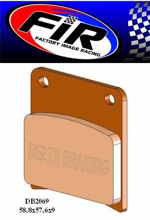 BRAKE PADS SEMI-METALLIC SM DB2069 SM, BP133SM0F VD345 thumbnail 2