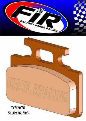BRAKE PADS MINERAL ORGANIC M DB2078-M BP142M01F thumbnail 2
