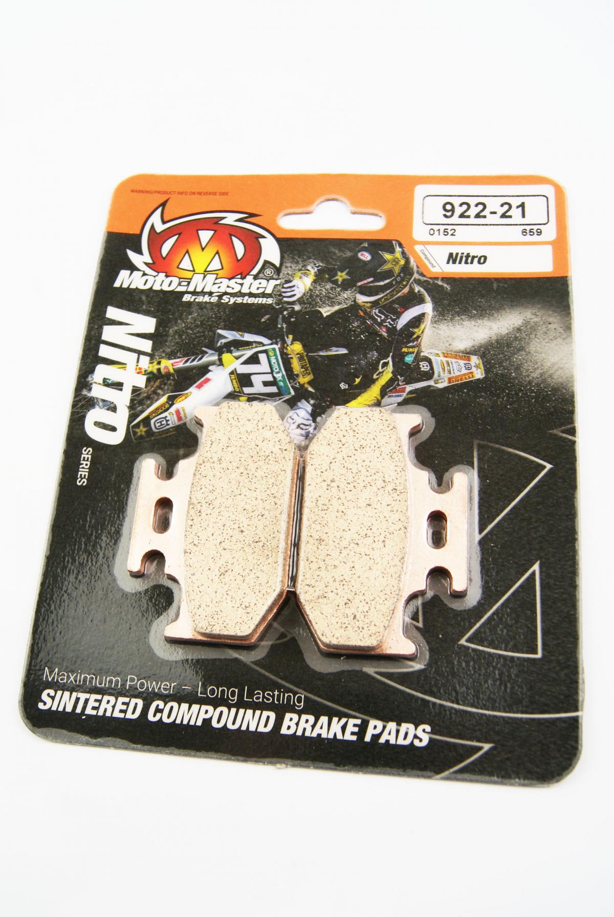 BRAKE PADS SINTERED NITRO, MOTO-MASTER 092221 thumbnail 2