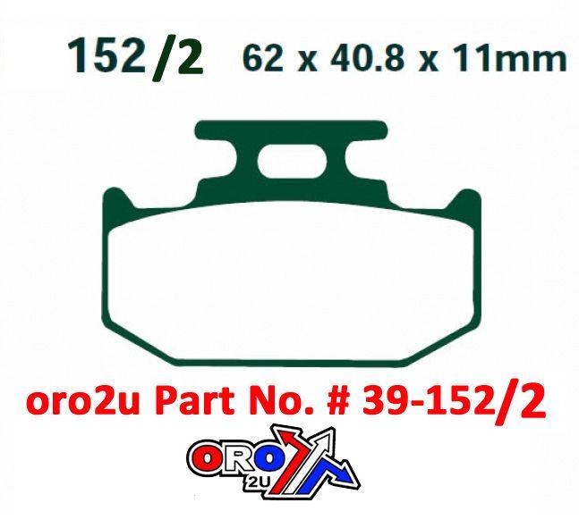BRAKE PADS STD MOTO-MASTER, SEMI-METALLIC STD 092811 thumbnail 2