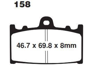 BRAKE PADS DISC EBC FA158 thumbnail 2