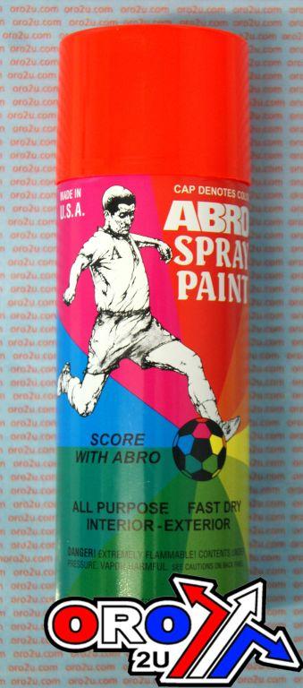 SPRAY PAINT FLUORESCENT ORANGE, ABRO 101 thumbnail 2