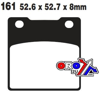 BRAKE PADS STD KEVLAR ORGANIC SEMI-METAL BLACK EBC FA161 thumbnail 2