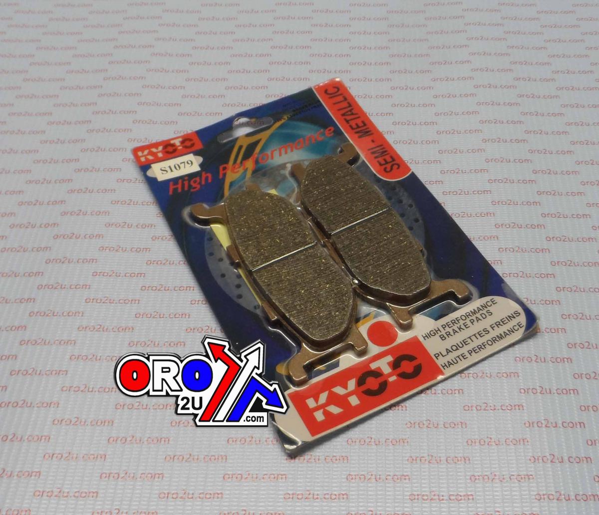 BRAKE PADS DISC SEMI-METAL, KYOTO S1079 BLACK (EBC FA179) thumbnail 2