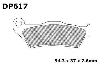 BRAKE PADS SINTERED DP BRAKES, DP617 Premium thumbnail 3