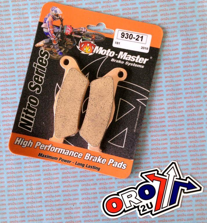 BRAKE PADS SINTERED NITRO, MOTO-MASTER 093021, 39-181 thumbnail 2
