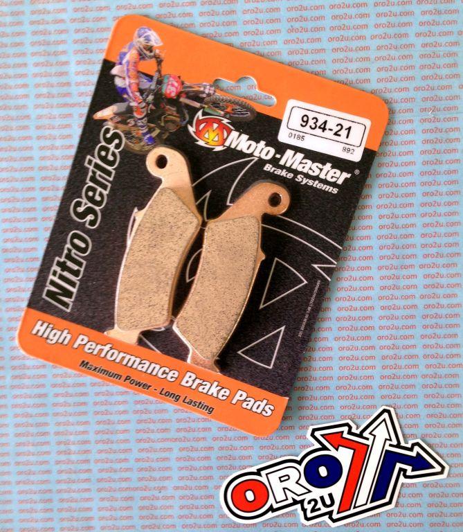 BRAKE PADS SINTERED NITRO, MOTO-MASTER 093421, 39-185, FA185, FA389 thumbnail 2