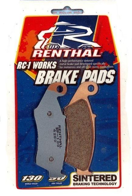 BRAKE PADS SINTERED RC-1, RENTHAL BP-100, BP100 WORKS image 1