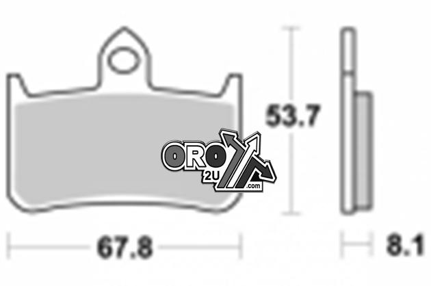 BRAKE PADS SINTERED METAL, SIFAM S1092N, FA187 thumbnail 2