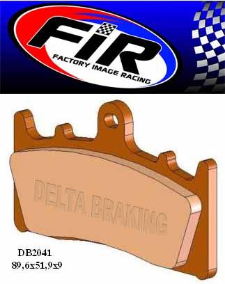 BRAKE PADS MINERAL ORGANIC M DB2041-M, BP107M01F thumbnail 2