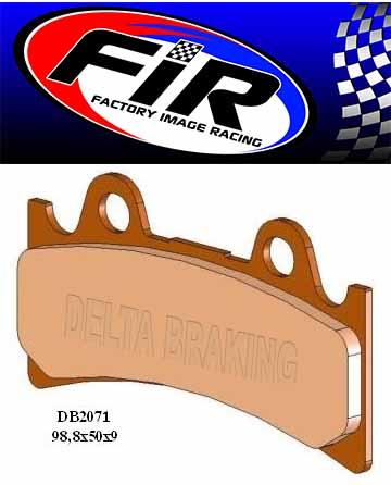 BRAKE PADS SINTERED METAL N4, RD-N4 HIGH FRICTION, DB2071 RD-N4, BP134X00F thumbnail 2