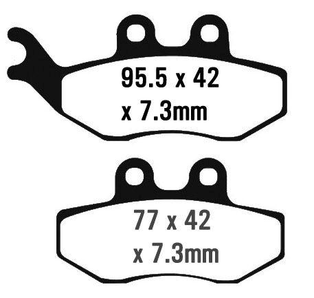 BRAKE PADS SINTERED METAL EBC FA194HH thumbnail 2