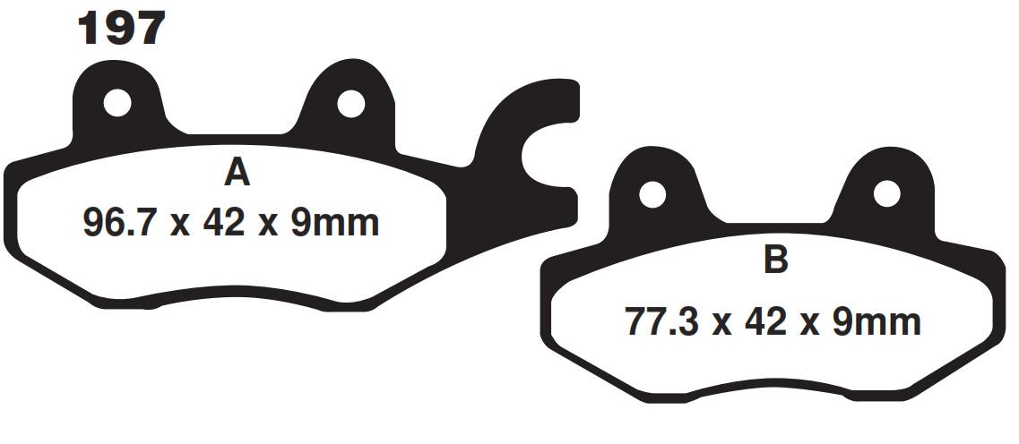 BRAKE PADS SINTERED METAL, SIFAM S1085AN (FA197HH) thumbnail 2