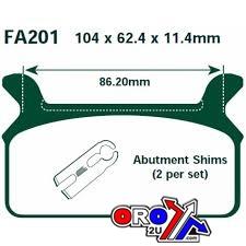 BRAKE PADS STD KEVLAR ORGANIC HARLEY DAVIDSON EBC FA201 thumbnail 2