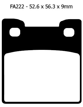 BRAKE PADS STD KEVLAR ORGANIC SUZUKI EBC FA222 thumbnail 2