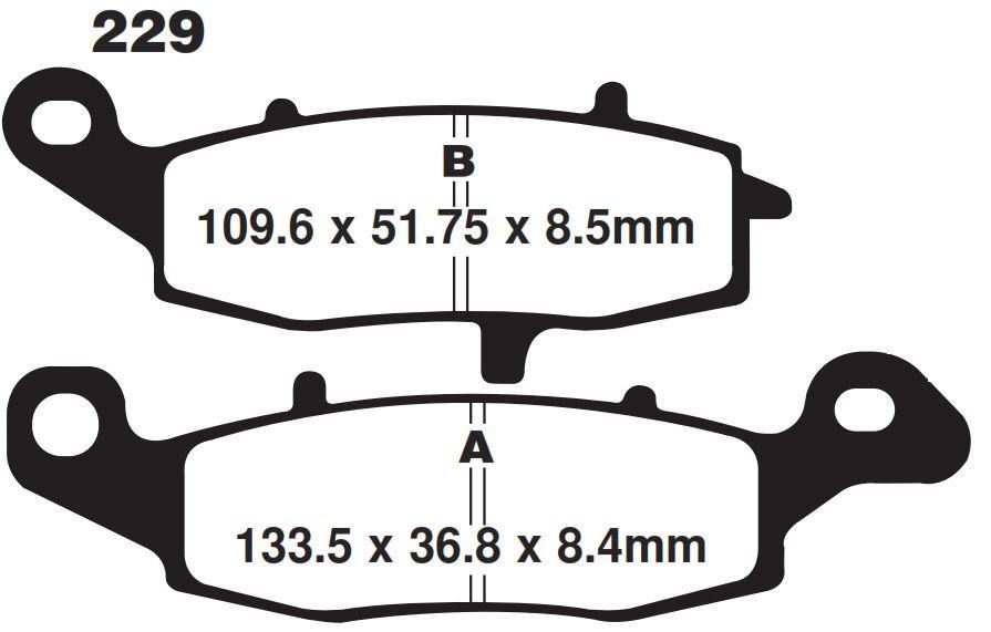 BRAKE PADS SINTERED METAL N4, RD-N4 DB2730 thumbnail 3