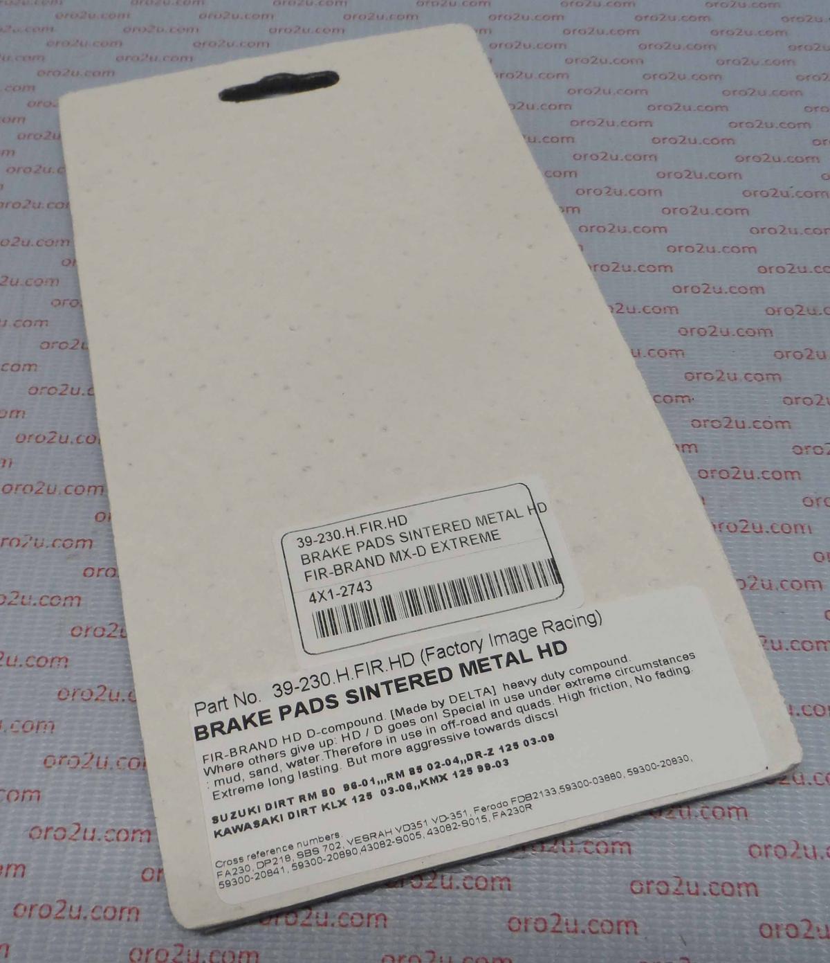 BRAKE PADS SINTERED METAL HD, MX-D EXTREME thumbnail 4