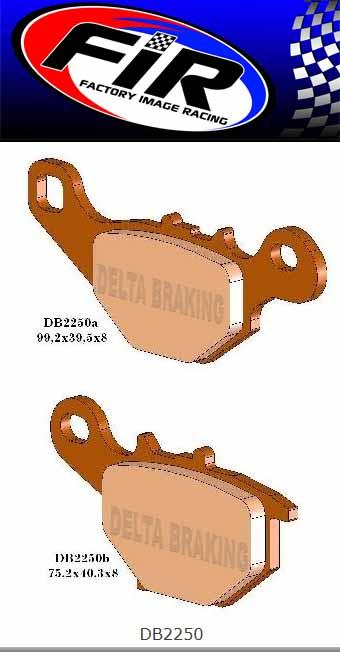 BRAKE PADS SINTERED METAL HS, MX-N HIGH FRICTION, DB2250-N thumbnail 2