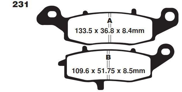 BRAKE PADS SINTERED METAL, SIFAM S1435N (FA231) thumbnail 3