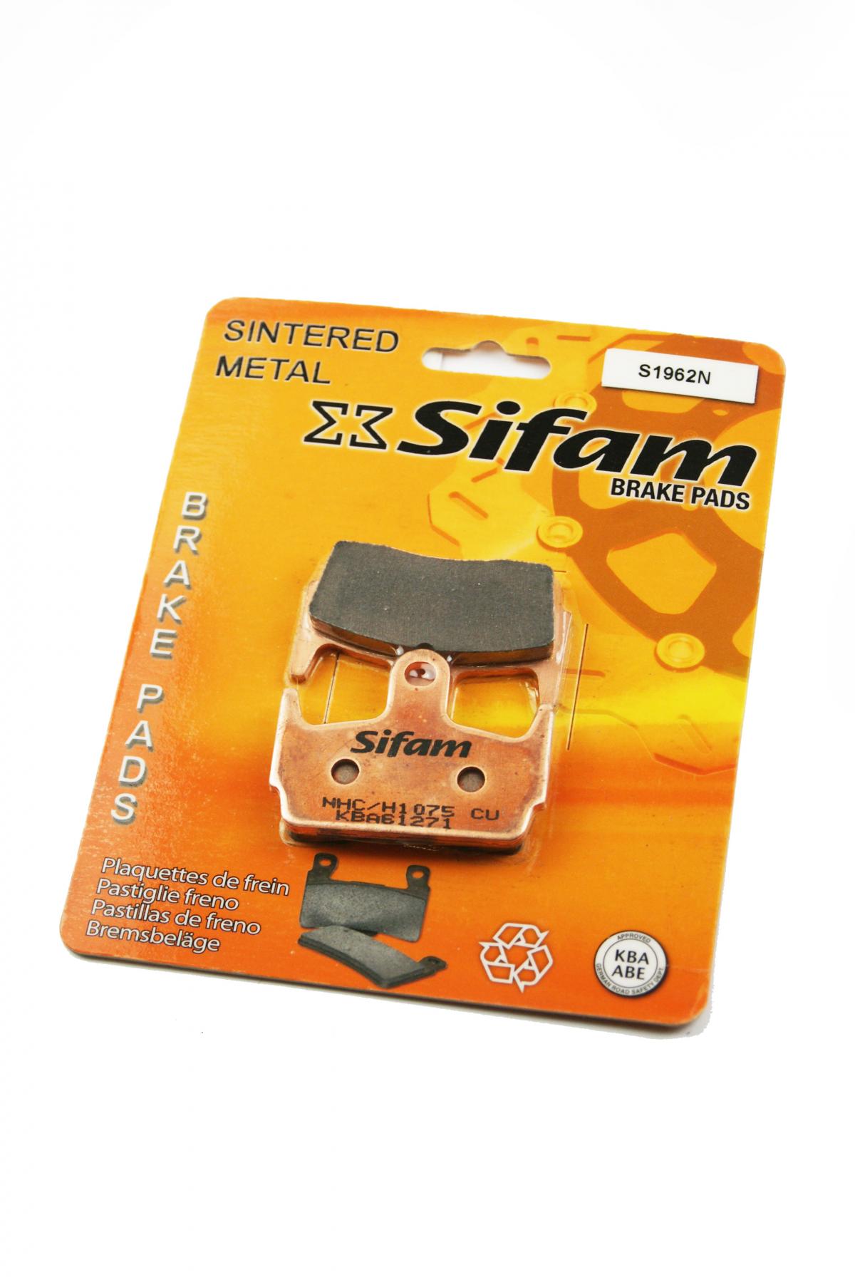 BRAKE PADS DISC SINTERED METAL, SIFAM S1962N (SFA234) image 1