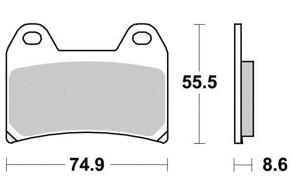 BRAKE PADS SINTERED METAL, SIFAM S1262N (FA244) thumbnail 3