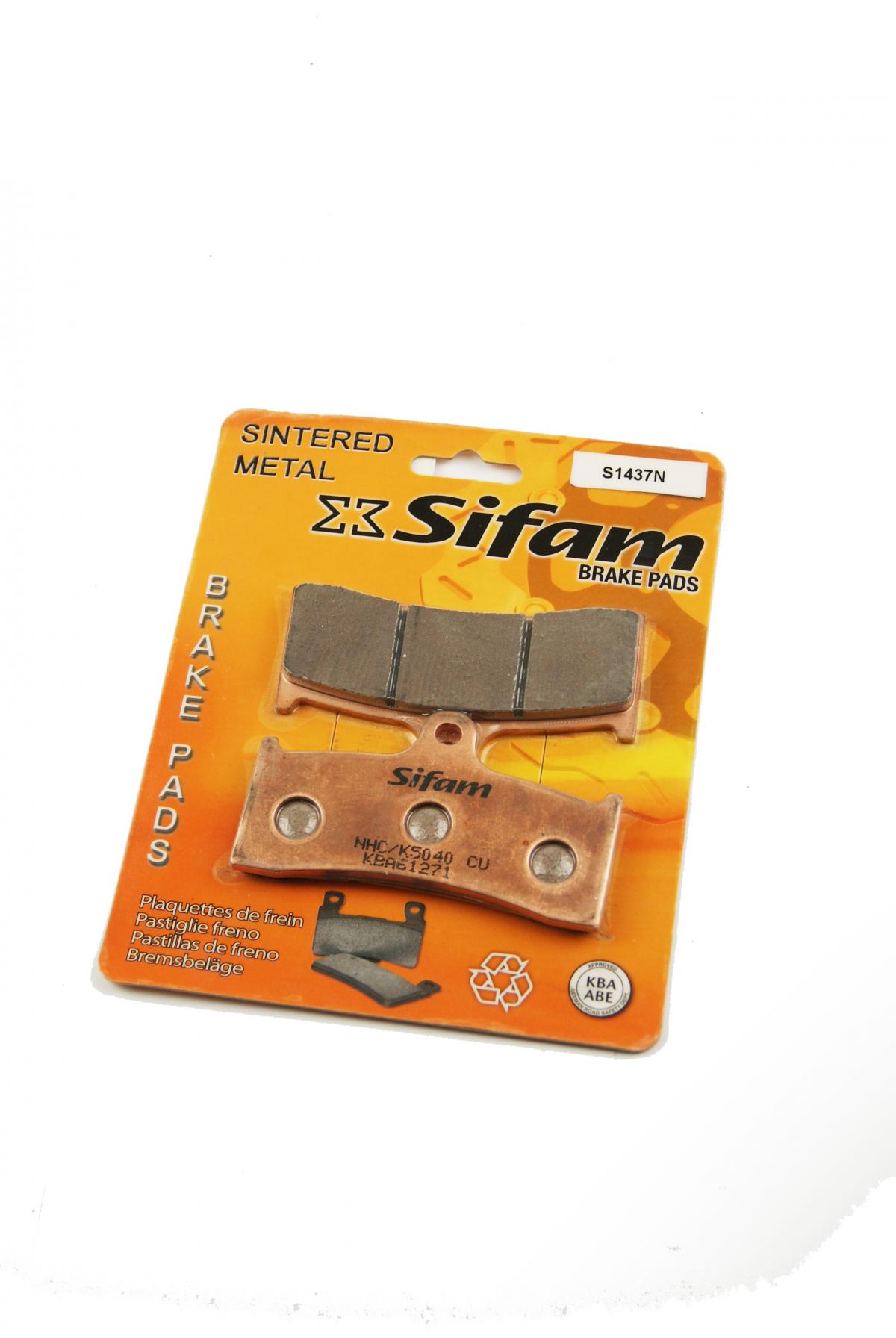 BRAKE PADS SINTERED METAL, SIFAM S1437N (FA249, FA424) image 1