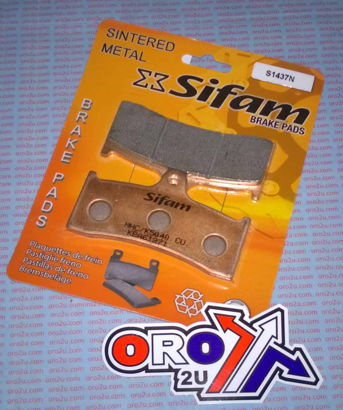 BRAKE PADS SINTERED METAL, SIFAM S1437N (FA249, FA424) thumbnail 2