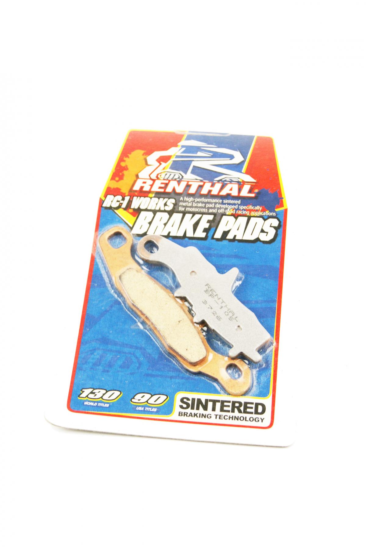 BRAKE PADS SINTERED RC-1, RENTHAL BP-105, 41-326.H.REN, 39-258 BP105 WORKS image 1