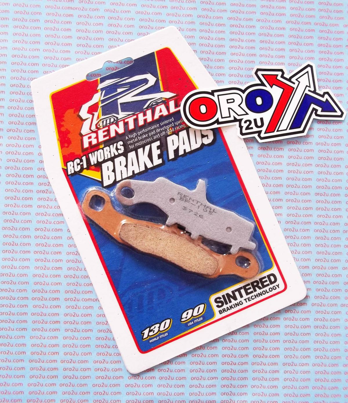 BRAKE PADS SINTERED RC-1, RENTHAL BP-105, 41-326.H.REN, 39-258 BP105 WORKS thumbnail 2