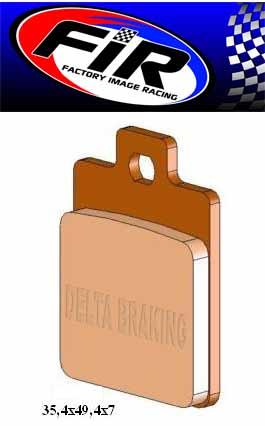 BRAKE PADS MINERAL ORGANIC M DB2019-M, BP088M01F thumbnail 2