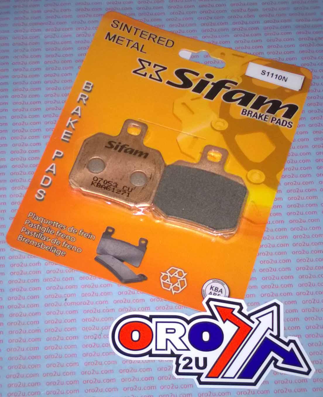 BRAKE PADS SINTERED METAL, SIFAM S1110N (FA266) thumbnail 2