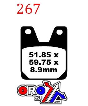 BRAKE PADS DISC SINTERED METAL, SIFAM S1264N(FA267) thumbnail 3