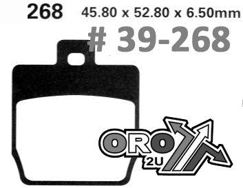 BRAKE PADS SINTERED METAL HARD 39-268.H.ORO thumbnail 2