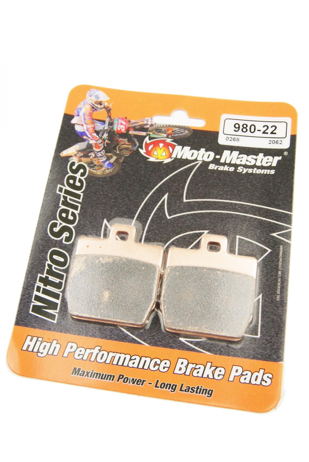 BRAKE PADS SINTERED NITRO, MOTO-MASTER 098022, 39-268 image 1